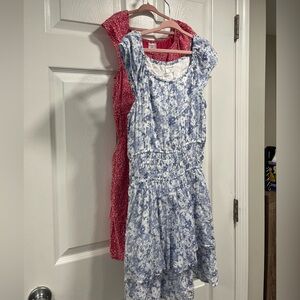 Abercrombie Kids Blue and Pink Floral Dresses
